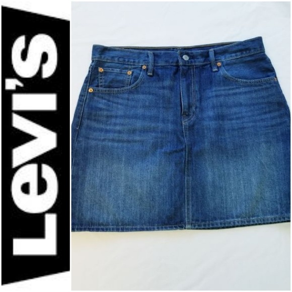 Levi's Dresses & Skirts - Levis Jean Skirt size 32 Mini Skirt